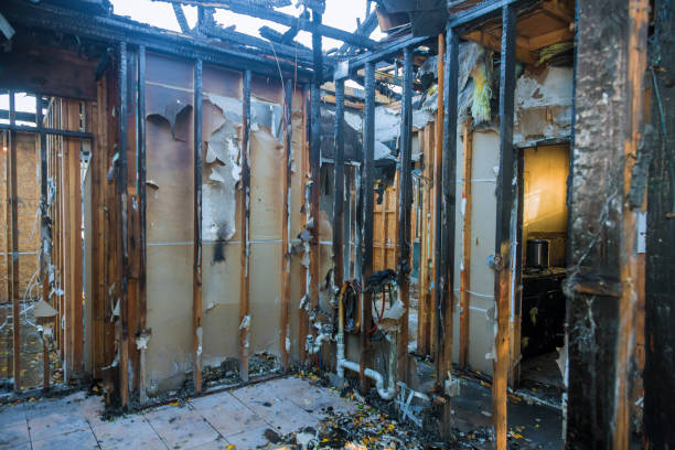 Professional Fire Damage Restoration technician working in Ocean Shores, WA